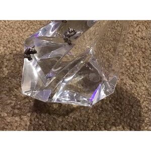 The Franklin Mint 1987 Crystal Clear Art Glass Iceberg Statue Paperweight Bears